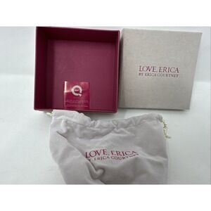 Love Erica Courtney EMPTY Jewelry Box & Pouch Set QVC Gift Packaging